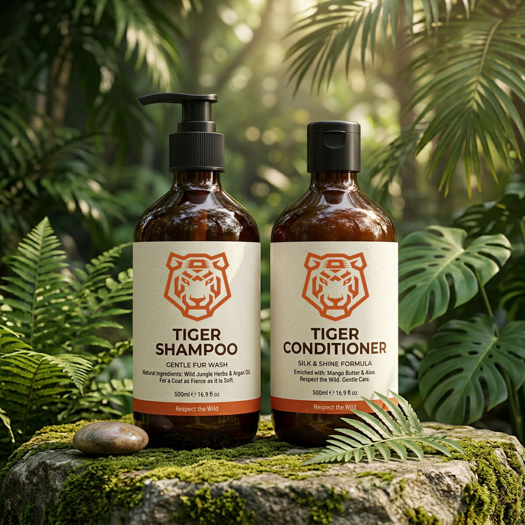 Tiger Shampoo and Conditioner Set